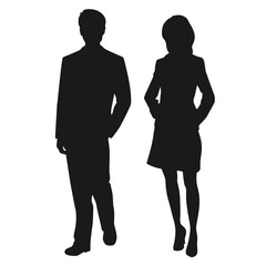 business people silhouette 