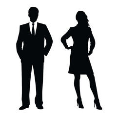 business people silhouette 