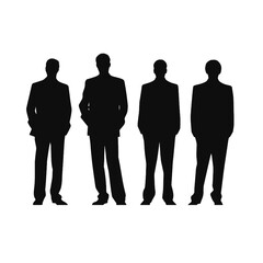 business people silhouette 