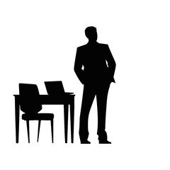 business people silhouette 