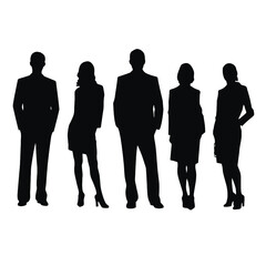 business people silhouette 
