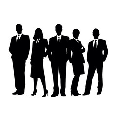 business people silhouette 
