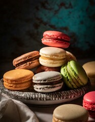 Macarons, product photography for restaurants