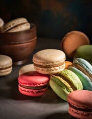Macarons, product photography for restaurants