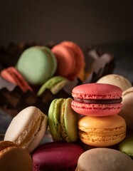 Macarons, product photography for restaurants