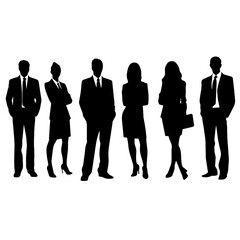 business people silhouette 
