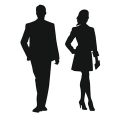 business people silhouette 
