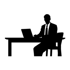 business people silhouette 
