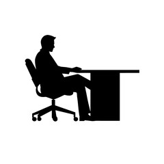 Fototapeta premium business people silhouette 