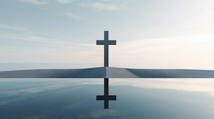 God's Faith Reflected In Water
