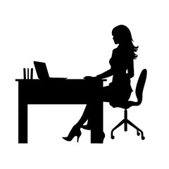 business people silhouette 

