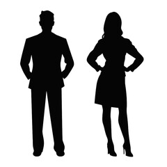 business people silhouette 
