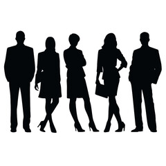 business people silhouette 