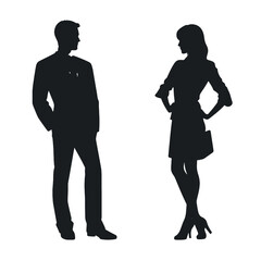 business people silhouette 