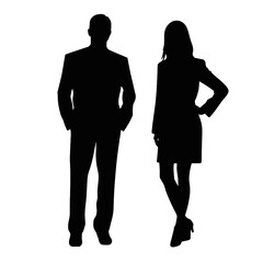 business people silhouette 