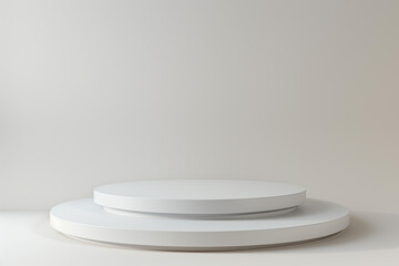 Empty platform template mockup