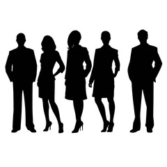 business people silhouette 