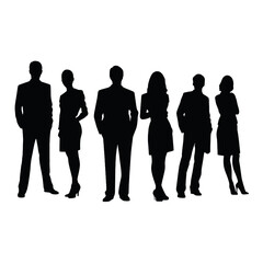 business people silhouette 
