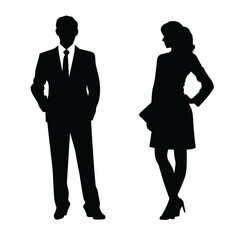 business people silhouette 