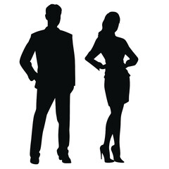 business people silhouette 