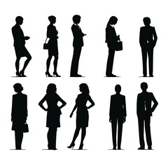 business people silhouette 