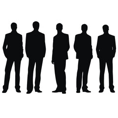 business people silhouette 