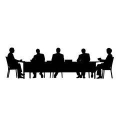 business people silhouette 