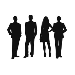 business people silhouette 