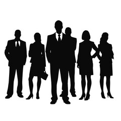 business people silhouette 