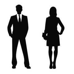 business people silhouette 