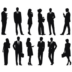 business people silhouette 