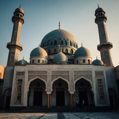 Fototapeta na wymiar A beautiful Mosque