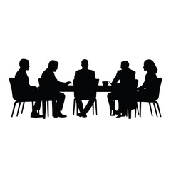 Fototapeta premium business people silhouette 