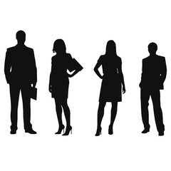 business people silhouette 