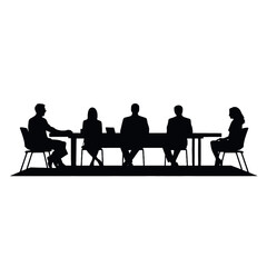 business people silhouette 