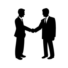Fototapeta premium business people silhouette 