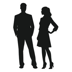 business people silhouette 