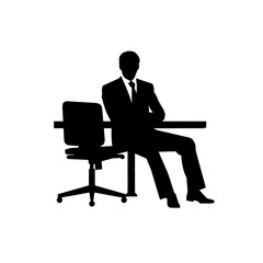 business people silhouette 