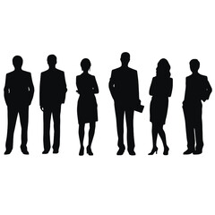 business people silhouette 