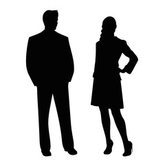 business people silhouette 