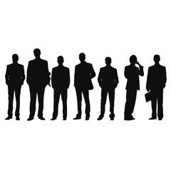 business people silhouette 