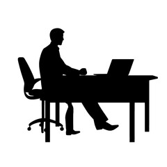 business people silhouette 