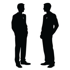 business people silhouette 