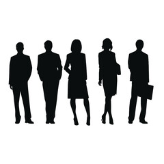 business people silhouette 