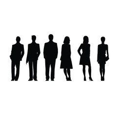 business people silhouette 