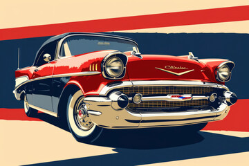 Vintage Americana: A palette inspired by vintage Americana includes patriotic colors like deep red