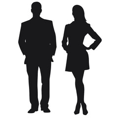 business people silhouette 