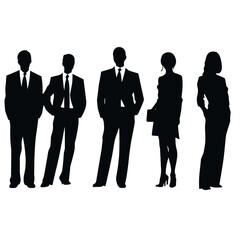 business people silhouette 
