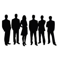business people silhouette 
