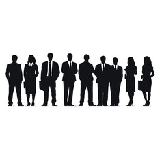 business people silhouette 